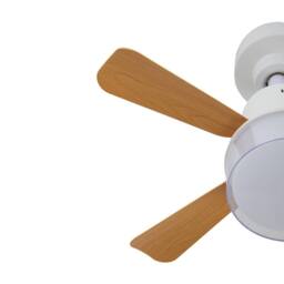 Living and Home Nordic Style 5-Blade Small Ceiling Fan Light Fixture in White - thumbnail 6