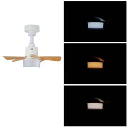 Living and Home Nordic Style 5-Blade Small Ceiling Fan Light Fixture in White - thumbnail 4