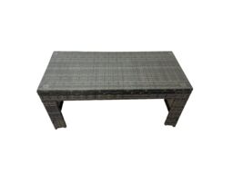 Fimous Garden Furniture Set with 2 Chairs 2 Small Stools Side Table in Dark Grey - thumbnail 2