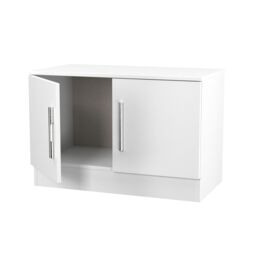 Ready Assembled 2 U Trent Compact 2 Door TV & Media Unit (Ready Assembled) in White - thumbnail 5