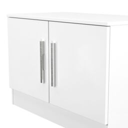 Ready Assembled 2 U Trent Compact 2 Door TV & Media Unit (Ready Assembled) in White - thumbnail 4
