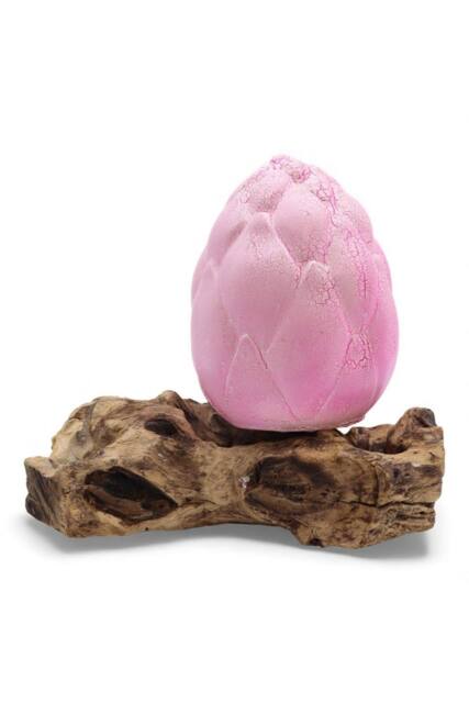 KDMD DriftGlow Crackle Lotus Lamp - Purple, Natural Driftwood & Shade in Purple - image 1