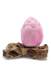 KDMD DriftGlow Crackle Lotus Lamp - Purple, Natural Driftwood & Shade in Purple