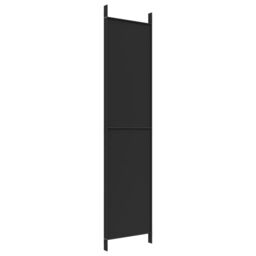 Berkfield Home 4-Panel Room Divider Black 200x220 cm Fabric - thumbnail 6