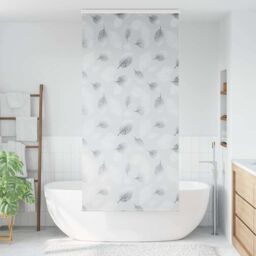 Berkfield Home Shower Roller Blind with Cassette 110x240 cm Fabric Width 106 cm in Grey - thumbnail 2