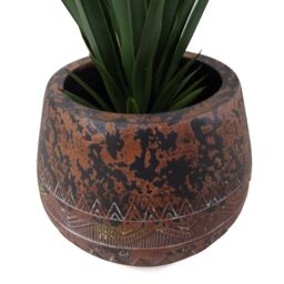 Leaf 24cm x 30cm Large Zaturn Planter Brown / Black in Dark Brown - Size: 24 cm x 30 cm - thumbnail 5