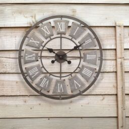 Marco Paul 60cm Roman Numerals Stone Outdoor Clocks for The Garden in Light Stone - thumbnail 6