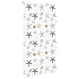 Berkfield Home Shower Roller Blind 120x240 cm Fabric Width 116 cm in White - thumbnail 3