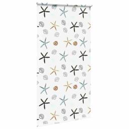 Berkfield Home Shower Roller Blind 120x240 cm Fabric Width 116 cm in White - thumbnail 4