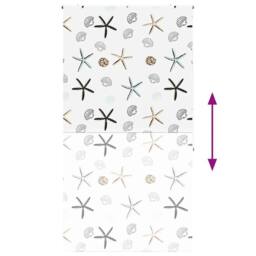 Berkfield Home Shower Roller Blind 120x240 cm Fabric Width 116 cm in White - thumbnail 5