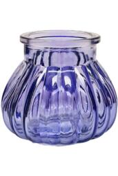 KDMD Lilac Veneto Bubble Glass Jar Vase 7.5cm 12 Pack - thumbnail 2
