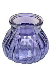 KDMD Lilac Veneto Bubble Glass Jar Vase 7.5cm 12 Pack - thumbnail 8