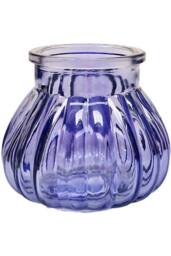 KDMD Lilac Veneto Bubble Glass Jar Vase 7.5cm 12 Pack - thumbnail 1