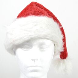 Shatchi Unisex Deluxe Christmas Santa Hat - HLUX in Red - thumbnail 5