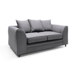 Abakus Direct Darcy 3 Seater Sofa in Smart Linen Fabric 4 colours in Dark Grey - thumbnail 2