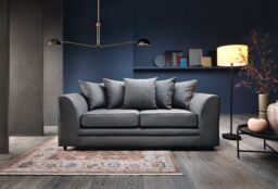 Abakus Direct Darcy 3 Seater Sofa in Smart Linen Fabric 4 colours in Dark Grey - thumbnail 6