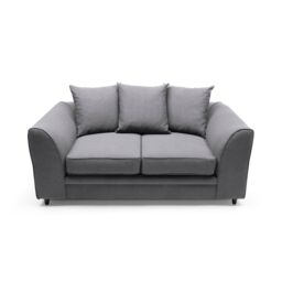 Abakus Direct Darcy 3 Seater Sofa in Smart Linen Fabric 4 colours in Dark Grey - thumbnail 5