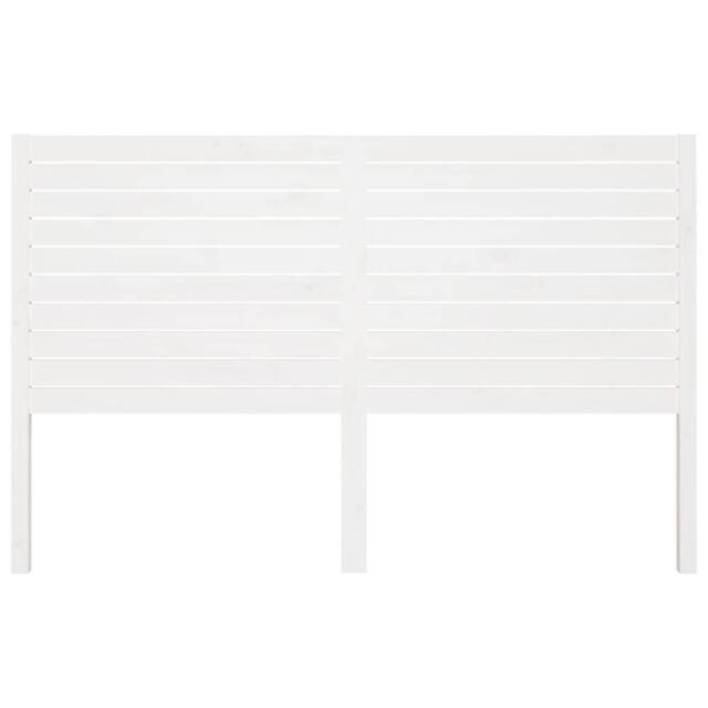 Berkfield Home Beautiful Bed Headboard White 186x4x100 cm Solid Wood Pine - Size: 186 x 4 x 100 cm - image 1