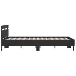 Berkfield Home Bed Frame without Mattress Black 150x200 cm King Size - thumbnail 6