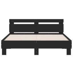 Berkfield Home Bed Frame without Mattress Black 150x200 cm King Size - thumbnail 5