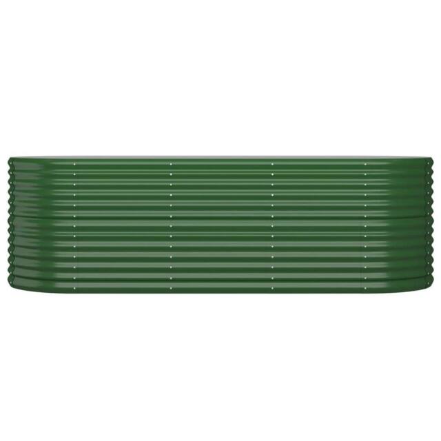 Berkfield Home Garden Raised Bed Powder-coated Steel 224x80x68 cm Green - Size: 224 x 80 x 68 cm - image 1