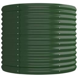 Berkfield Home Garden Raised Bed Powder-coated Steel 224x80x68 cm Green - Size: 224 x 80 x 68 cm - thumbnail 4