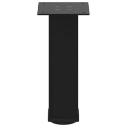 Berkfield Home Coffee Table Legs 4 pcs Black 30-32 cm Steel - thumbnail 6