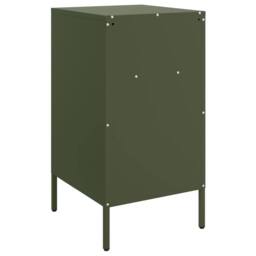 Berkfield Home Bedside Cabinets 2 pcs Olive Green 36x39x68 cm Steel - Size: 36 x 39 x 68 cm - thumbnail 8