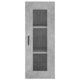 Berkfield Home Highboard Concrete Grey 34.5x34x180 cm Engineered Wood - thumbnail 6