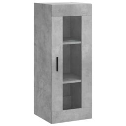 Berkfield Home Highboard Concrete Grey 34.5x34x180 cm Engineered Wood - thumbnail 5