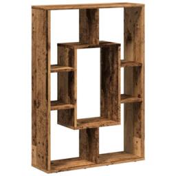Berkfield Home Durable Bookcase Old Wood 63x20x90 cm Engineered Wood in Brown - Size: 63 x 20 x 90 cm - thumbnail 7
