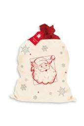 KDMD Canvas Glitter Santa Sack Cream - thumbnail 1