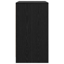 Berkfield Home Sideboard with Door Black oak 70 x 41 x 75 cm Engineered wood - thumbnail 7