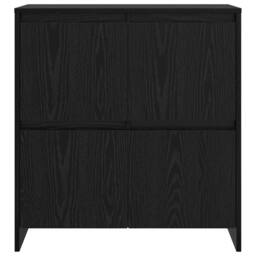 Berkfield Home Sideboard with Door Black oak 70 x 41 x 75 cm Engineered wood - thumbnail 6