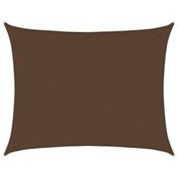 Berkfield Home Sunshade Sail 160 g/m¬≤ Brown 6x8 m HDPE - thumbnail 2