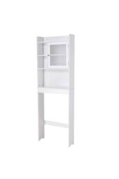 Living and Home Over The Toilet Bathroom Storage Cabinet in White - thumbnail 6