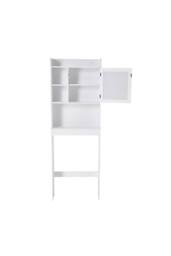 Living and Home Over The Toilet Bathroom Storage Cabinet in White - thumbnail 7