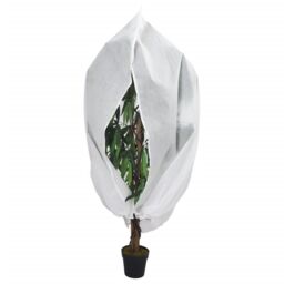 Berkfield Home Plant Fleece Covers with Zip 2 pcs 70 g/m¬≤ 1.55x1.55 m in White - thumbnail 2