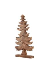 KDMD Natural Wooden Large Christmas Tree - Rustic Holiday Decor Centerpiece in Brown