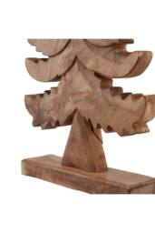 KDMD Natural Wooden Large Christmas Tree - Rustic Holiday Decor Centerpiece in Brown - thumbnail 3
