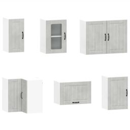 Berkfield Home 11 Piece Kitchen Cabinet Set Lucca Concrete Grey Engineered Wood - thumbnail 5