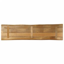 Berkfield Home Table Top Live Edge 180x40x2.5 cm Solid Wood Rough Mango in Brown - thumbnail 5