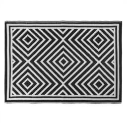 JVL The Gardener Tile Design Outdoor Patio Rug 150x210cm - Size: 150 cm x 210 cm - thumbnail 1