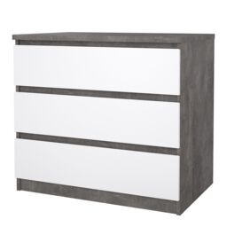 Furniture To Go Naia Chest of 3 Drawers in Grey - thumbnail 3