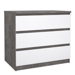 Furniture To Go Naia Chest of 3 Drawers in Grey - thumbnail 1