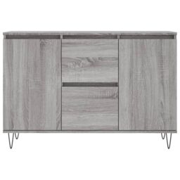 Berkfield Home Sideboard Grey Sonoma 104x35x70 cm Engineered Wood - Size: 104 x 35 x 70 cm - thumbnail 5