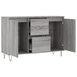 Berkfield Home Sideboard Grey Sonoma 104x35x70 cm Engineered Wood - Size: 104 x 35 x 70 cm - thumbnail 6