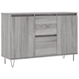 Berkfield Home Sideboard Grey Sonoma 104x35x70 cm Engineered Wood - Size: 104 x 35 x 70 cm - thumbnail 2