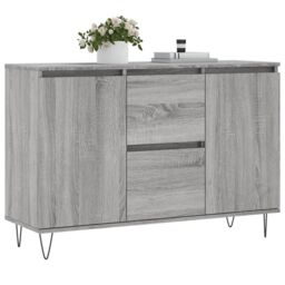 Berkfield Home Sideboard Grey Sonoma 104x35x70 cm Engineered Wood - Size: 104 x 35 x 70 cm - thumbnail 3