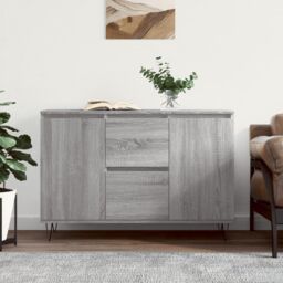 Berkfield Home Sideboard Grey Sonoma 104x35x70 cm Engineered Wood - Size: 104 x 35 x 70 cm - thumbnail 1
